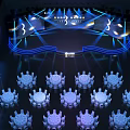 OPPLE Lighting 2023 New Product Launch Event With Stage Lighting Seats And Backdrop Screen