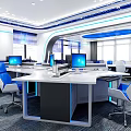 Science and Technology of Modern Public Office Area 3d model
