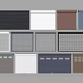 Various Garage Door Designs with Different Panel Styles Textured Surfaces and Color Options