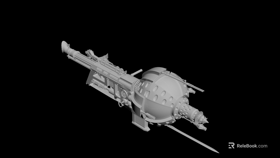Modern parts up 3d model
