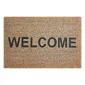 Square Coir Rugs with HOME Lettering and WELCOME Design for Entrance