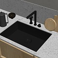 Modern sink vegetable basin embedded sink 3d model