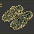 Blue Leather Slippers with Stitched Detailing and Comfortable Sole for Daily Wear