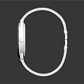 Stylish Silver Wristwatch With Metal Strap Round Dial And Minimalist Design