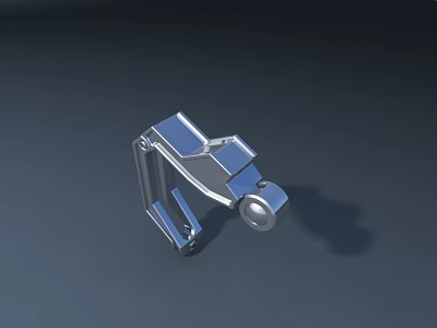 Industrial Equipment Precision Metal Mechanical Components Featuring Silver Surface And Structural Details 3d model