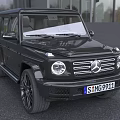 Shiny Black Mercedes Benz G Class SUV Exterior Front View