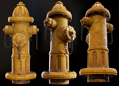 modern fire hydrant 3d model