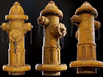 modern fire hydrant 3d model