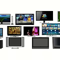 Modern TV TV Combination Computer Monitor Speaker 3d model