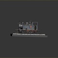 vintage train steam train train carriage locomotive head steam car carriage train modern vehicle 3d model