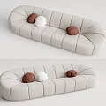 Modern Multiplayer Sofa Double Sofa 3d model