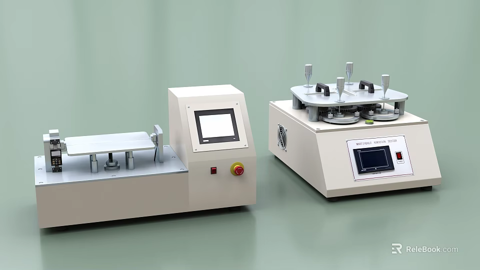 Industrial Mechanical Testing Equipment Featuring Digital Display And Control Panel For Laboratory Use 3d model 