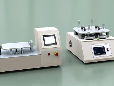 Industrial Mechanical Testing Equipment Featuring Digital Display And Control Panel For Laboratory Use 3d model