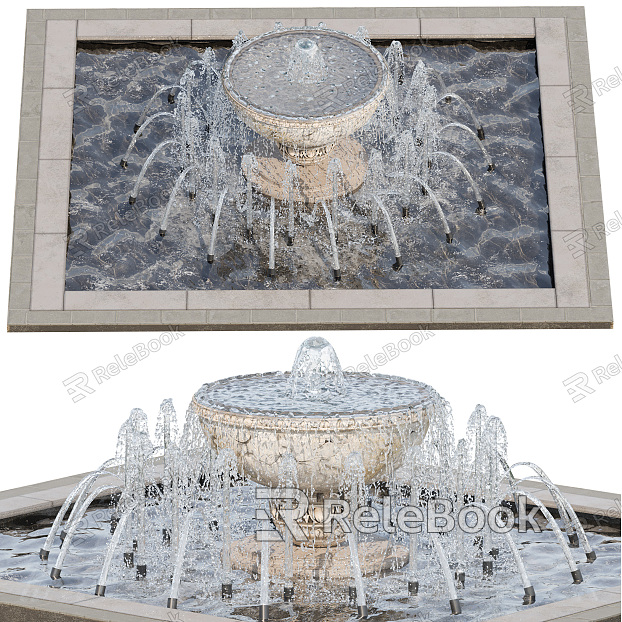 modern fountain model