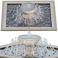 modern fountain 3d model