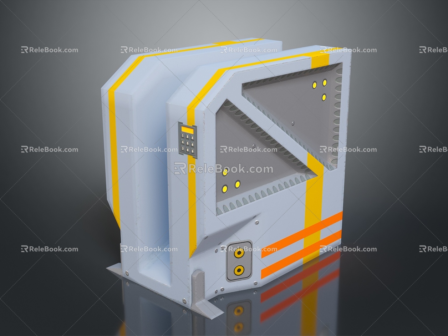 Science Fiction Door Steel Door Science Fiction Door Science Fiction Entrance Door Science Fiction Entrance Future Door Security Door Password Door 3d model