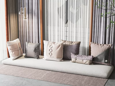 Modern pillow combination 3d model