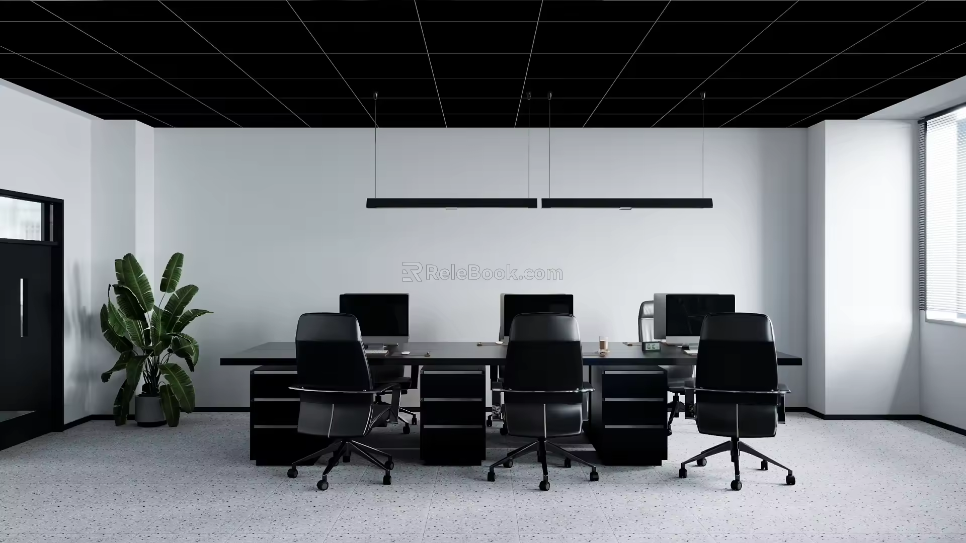 Minimal Office Minimal Office Desk and Chair 3d model