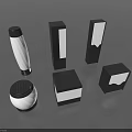 Modern Outdoor Lights With Various Shapes Cylindrical Square And Illuminated Designs