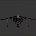 Military Airplane Model With Camouflage Paint And Detailed Wings Tail Markings