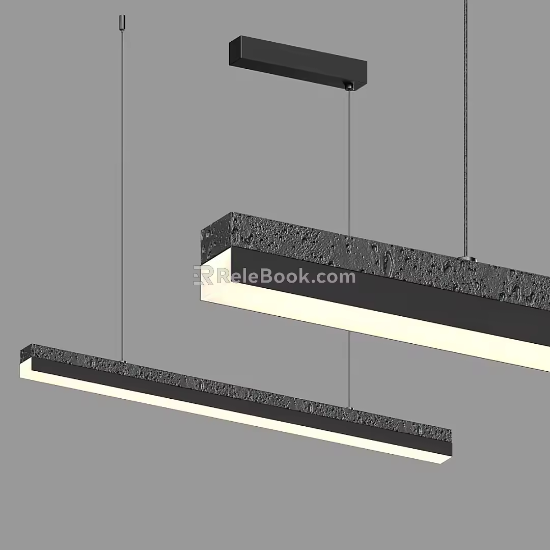 Modern minimalist chandelier 3d model