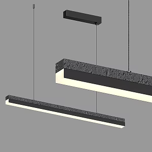 Modern minimalist chandelier 3d model