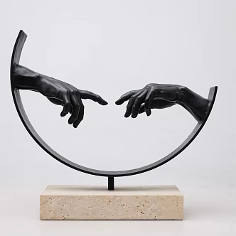 Modern art installation art ornaments 3d model