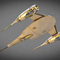 spaceship aviation warship 3d model