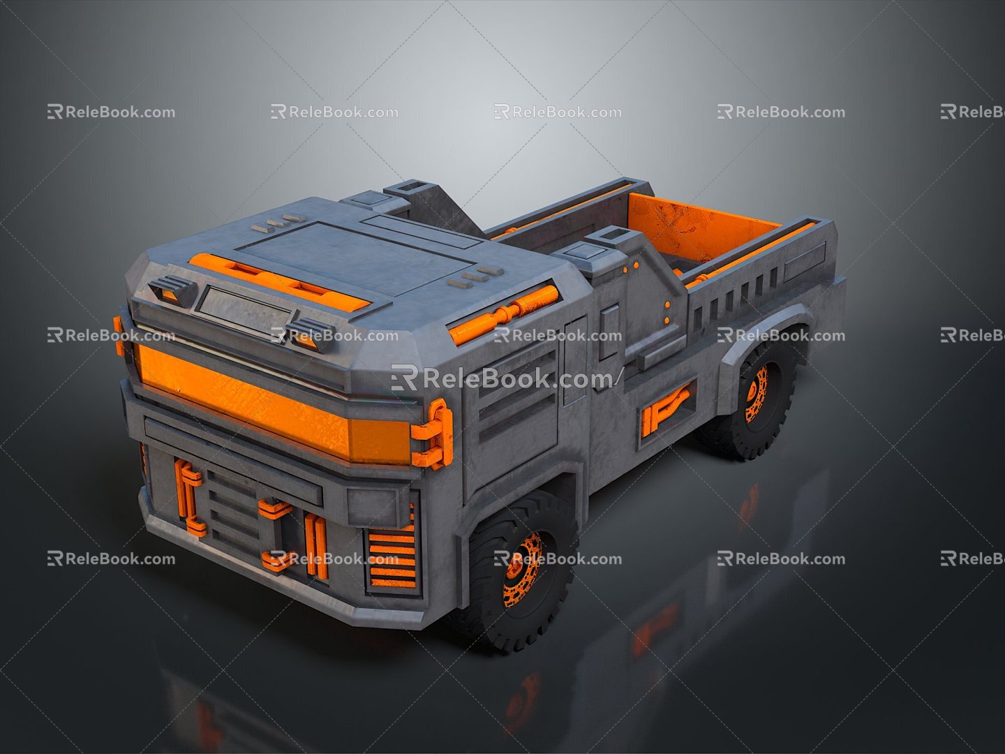 Military Truck Military Transporter Military Transporter Armed Transporter Armored Transporter 3d model