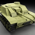 German Tank III Assault Gun Type G Old Tank World War II Tank 3d model