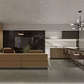 Elegant Modern Lobby Interior With Marble Walls Steps Green Plants And Windows