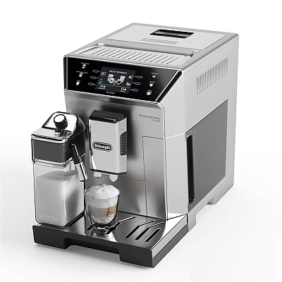 Modern Automatic Coffee Machine With Milk Froth Function And Stainless Steel Design For Kitchen 3d model