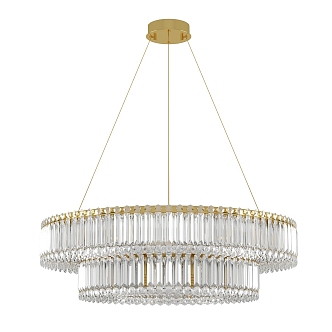 Simple Light Luxury Crystal Chandelier 3d model