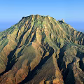 Garden Landscape With Natural Mountain Slopes And Lush Green Vegetation
