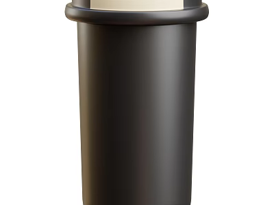 Modern Black Cup With Sleek Design And Smooth Surface For Daily Use 3d model
