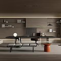Modern study 3d model