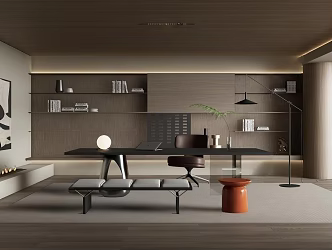 Modern study 3d model