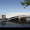 Modern Sales Office Architecture Commercial Architecture Exhibition Art Gallery Architecture 3d model