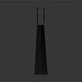 Stylish Reusable Black Shopping Bag With Two Handles For Daily Use