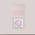 Pink Round Daily Washing Soap in Open Pink Box on Pink Background