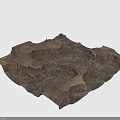 Vast Natural Rocky Landscape With Crater-like Depressions And Eroded Geological Formations