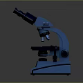 Durable Household Binocular Microscope for Home Use with Blue Stable Base and Stage