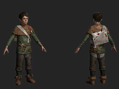 Modern Boy Little Boy 3d model