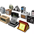 Modern clock alarm clock 3d model