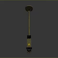 Detection Equipment with Long Pole Circular Detection Plate Black Control Unit and Orange Handle Components
