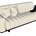 Modern double sofa 3d model