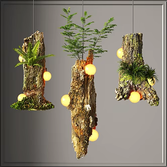 Modern decorative chandelier 3d model