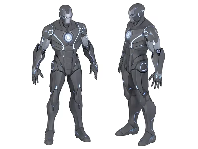 Iron Man Warsuit Sci-Fi Mecha Sci-Fi Robot 3d model