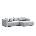 Modern corner sofa multiplayer sofa 3d model