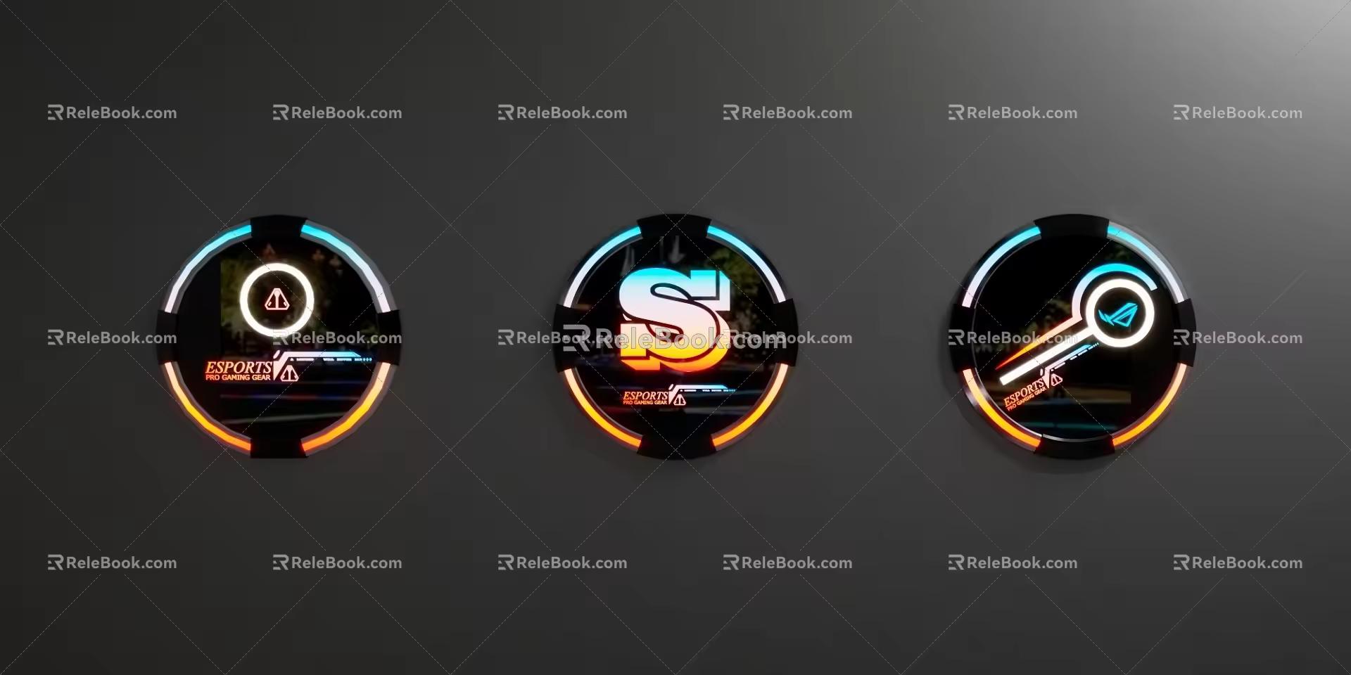 Super Future Technology Electric Competition Advanced Decoration Module Ceiling Wall 3d model